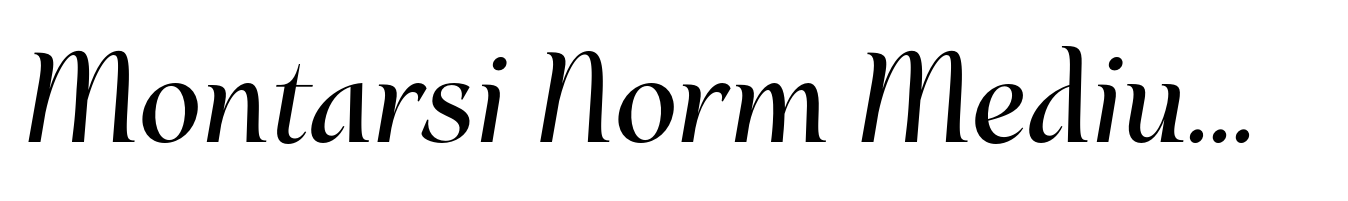 Montarsi Norm Medium Italic